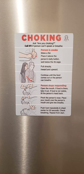 Refrigerator magnet Restaurant safety Signage