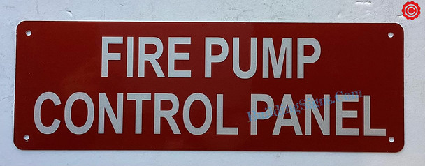 FIRE PUMP CONTROL PANEL SIGN