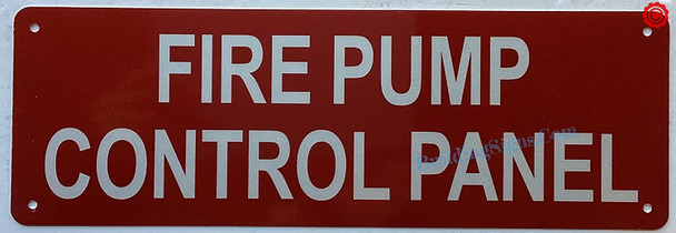 FIRE PUMP CONTROL PANEL Signage