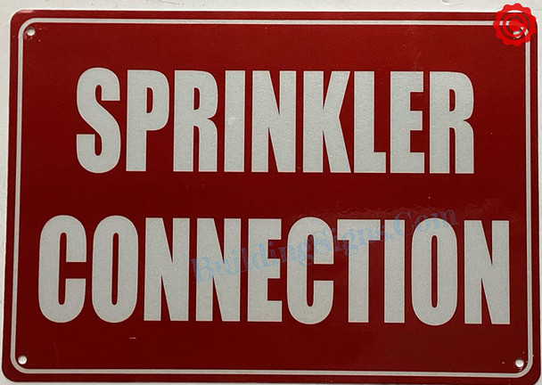 SPRINKLER CONNECTION Signage