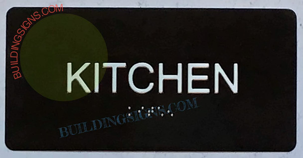 Kitchen Signage Tactile Touch Braille Signage