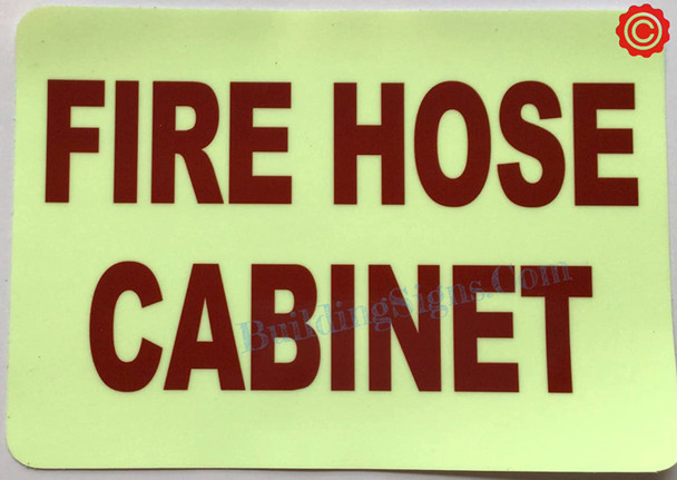 FIRE HOSE CABINET Glow SIGN