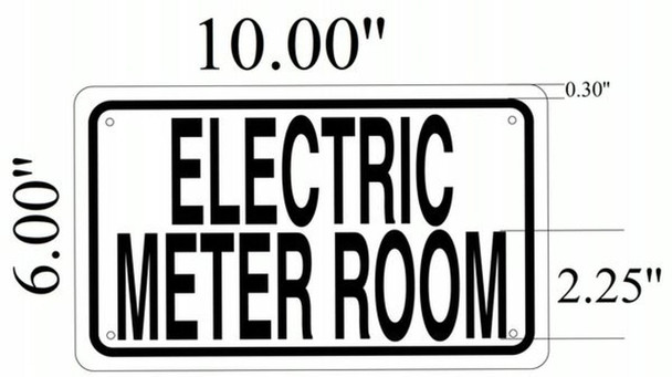 METER READING BUILDING SIGNS