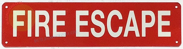FIRE ESCAPE SIGN, Fire Safety Sign