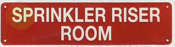 SPRINKLER RISER ROOM Signage