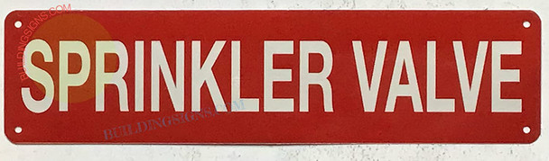 SPRINKLER VALVE Signage