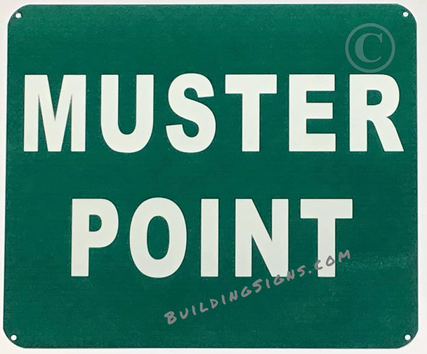 MUSTER POINT Signage