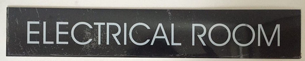 SIGNS ELECTRICAL ROOM SIGN - BLACK (ALUMINUM