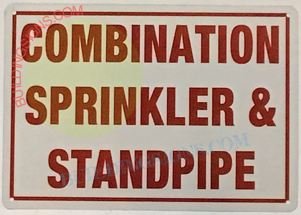 COMBINATION SPRINKLER AND STANDPIPE