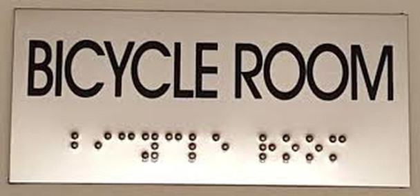 SIGNS BICYCLE ROOM Sign -Tactile Signs