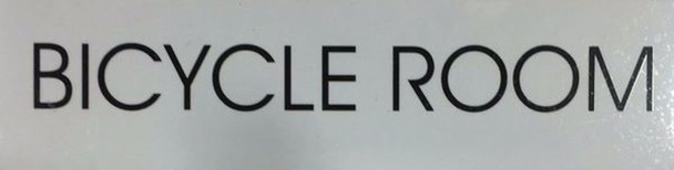 SIGNS BICYCLE ROOM SIGN - PURE WHITE
