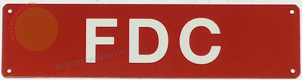 3 pack - FDC SIGN - FIRE DEPARTMENT CONNRECTION SIGN Fire Safety Sign