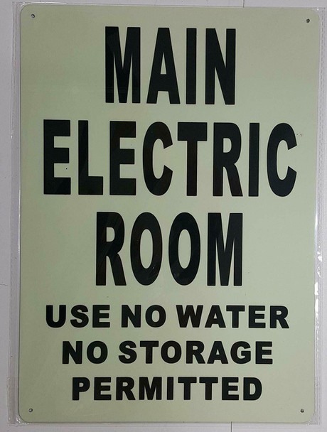 MAIN ELECTRIC ROOM USE NO WATER