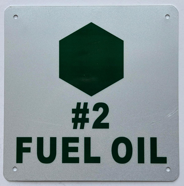 NUMBER 2 FUEL OIL  Sign