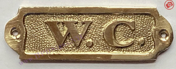 Signage  BRASS W.C. DOOR