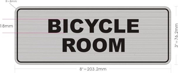 BICYCLE ROOM  Sign