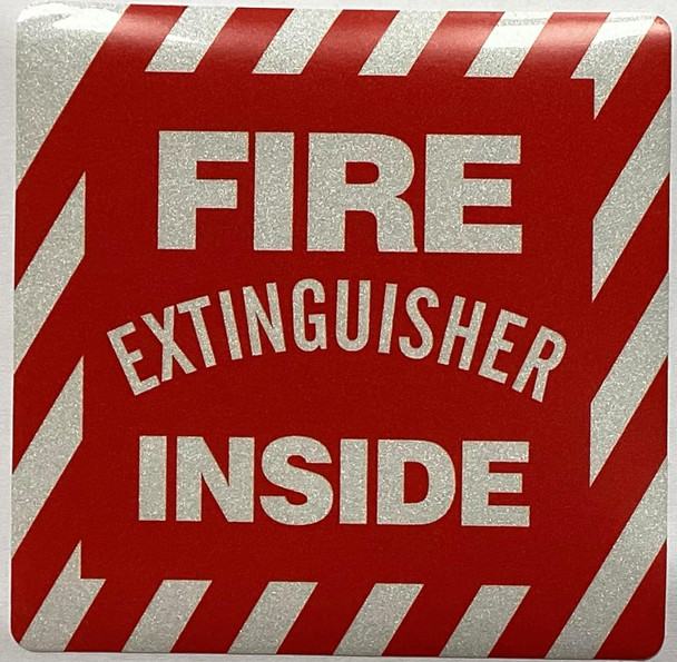 FIRE EXTINGUISHER INSIDE STICKER