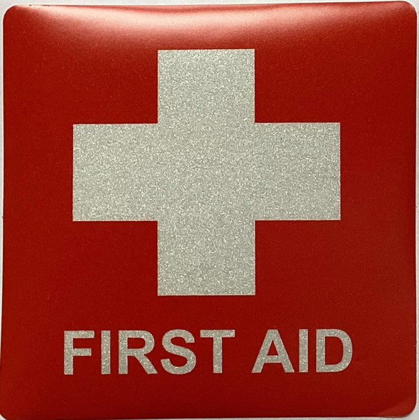 FIRST AID DECAL STICKER Signage