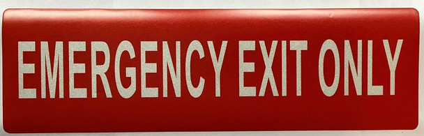 Signage  EMERGENCY EXIT ONLY decal Sticker