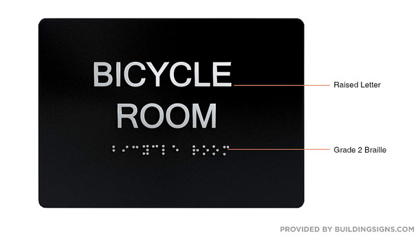 Electrical Room Sign Black