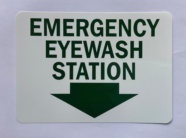 EMERGECNY EYE WASH STATION Decal/STICKER Signage