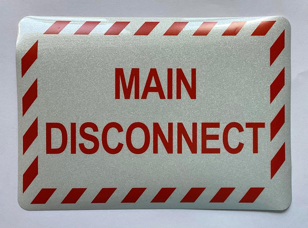 MAIN DISCONNECT Decal/STICKER Signage