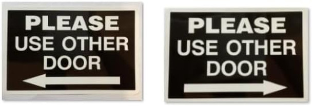 Please Use Other Door Left AND Right Arrow Sticker Set