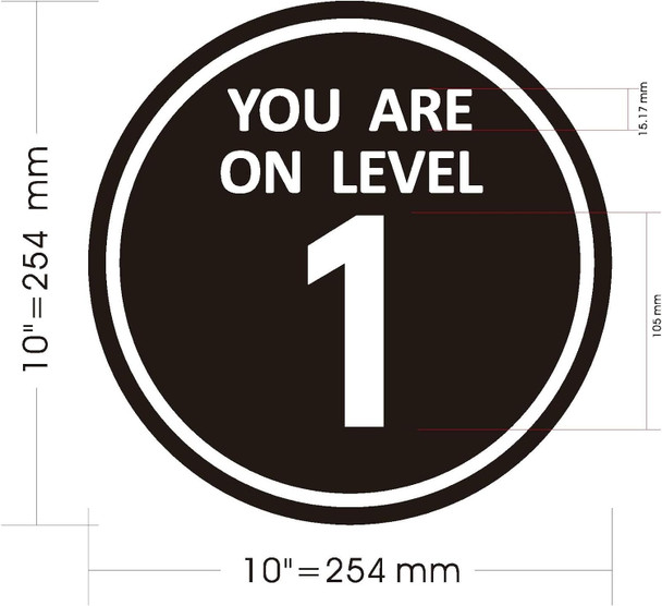 YOU ARE ON LEVEL 1 STICKER/DECAL Sign