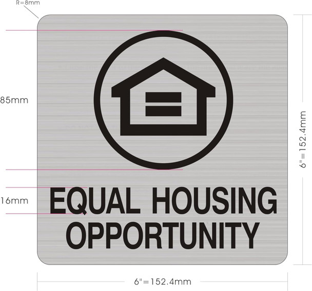 EQUAL HOUSING OPPORTUNITY SYMBOL  Signage