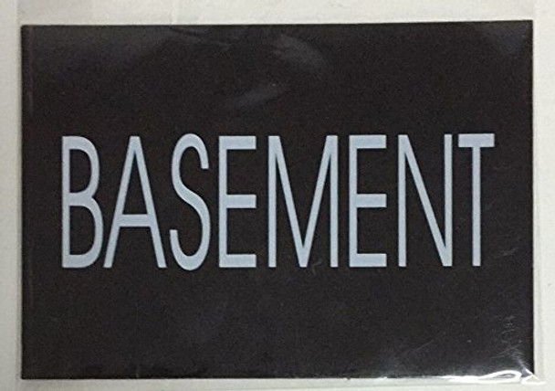 BASEMENT SIGN - BLACK (ALUMINUM SIGNS