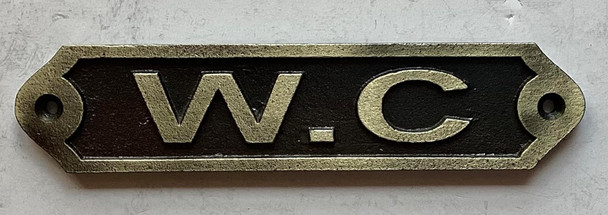 Cast Aluminium W.C  Signage