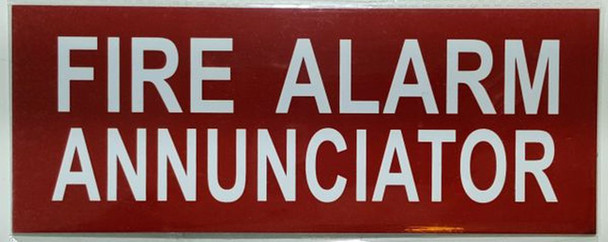 SIGNS FIRE ALARM ANNUNCIATOR SIGN