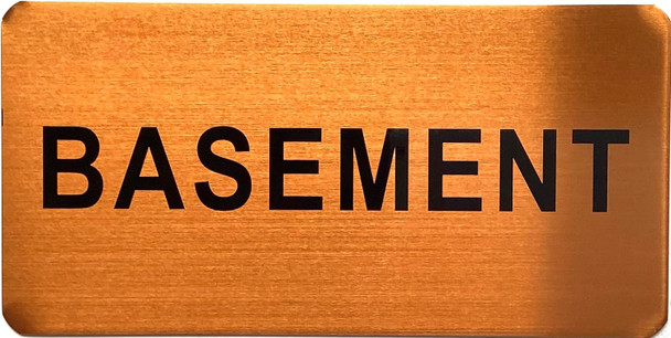 BASEMENT Floor  Sign