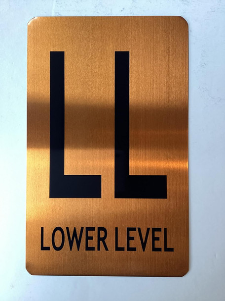 Signage  LOWER LEVEL FLOOR NUMBER