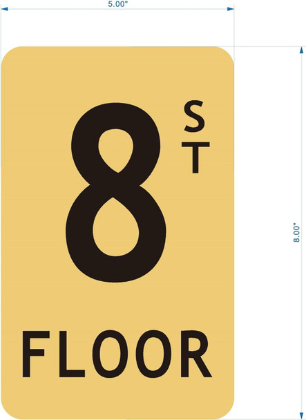 8th Floor  Signage