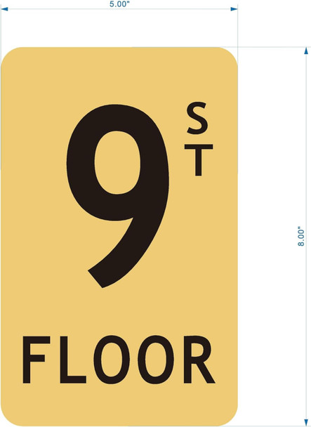 9th Floor  Signage