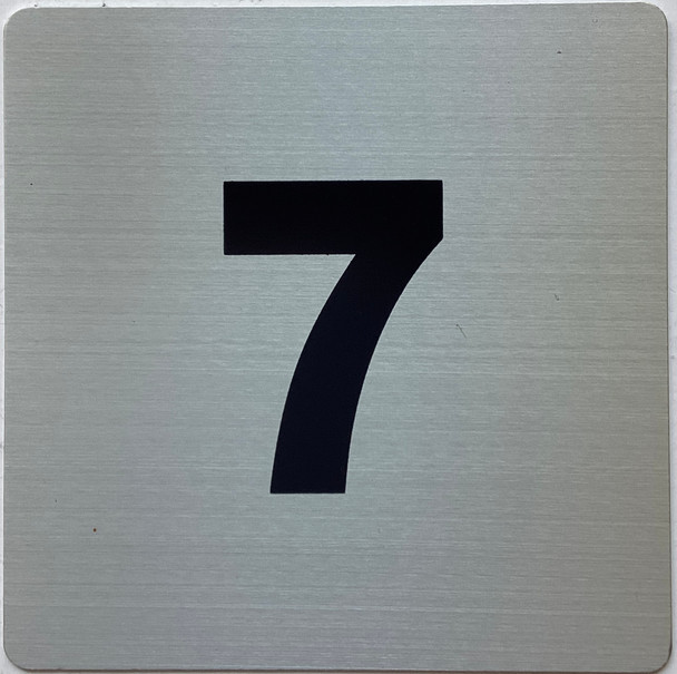 Apartment number 7 signage