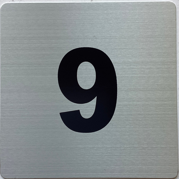 Signage Apartment number 9