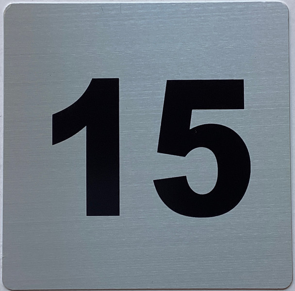 Signage Apartment number 15