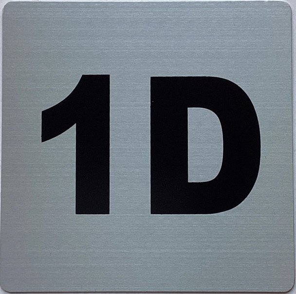 Sign Apartment number 1D