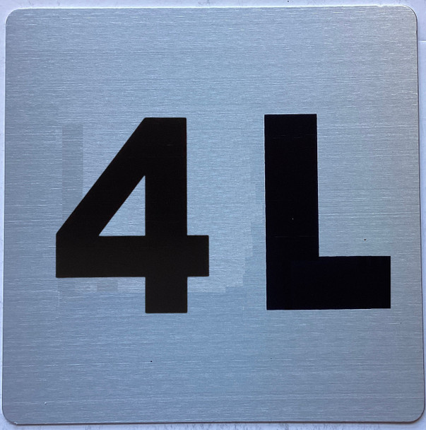 Signage Apartment number 4L