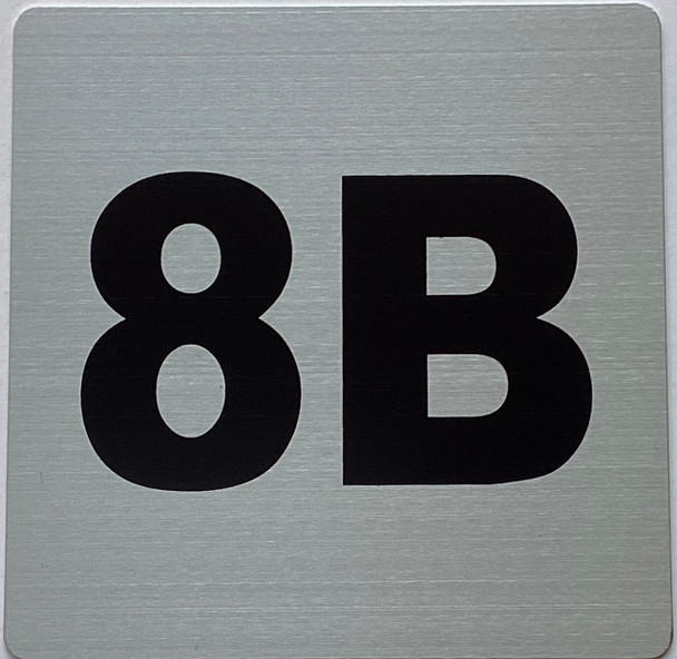 Signage Apartment number 8B