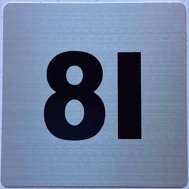 Signage Apartment number 8I