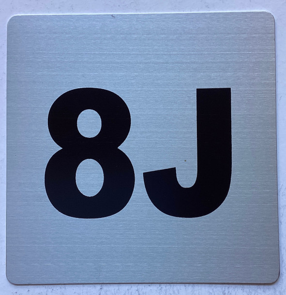 Signage Apartment number 8J