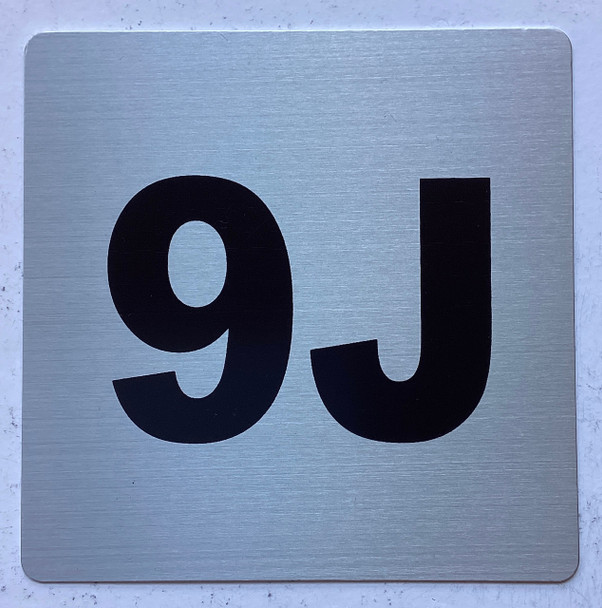 Signage Apartment number 9J