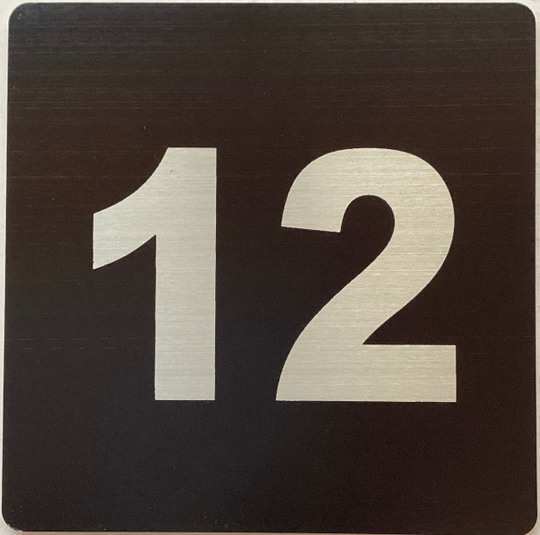 Sign Apartment number 12