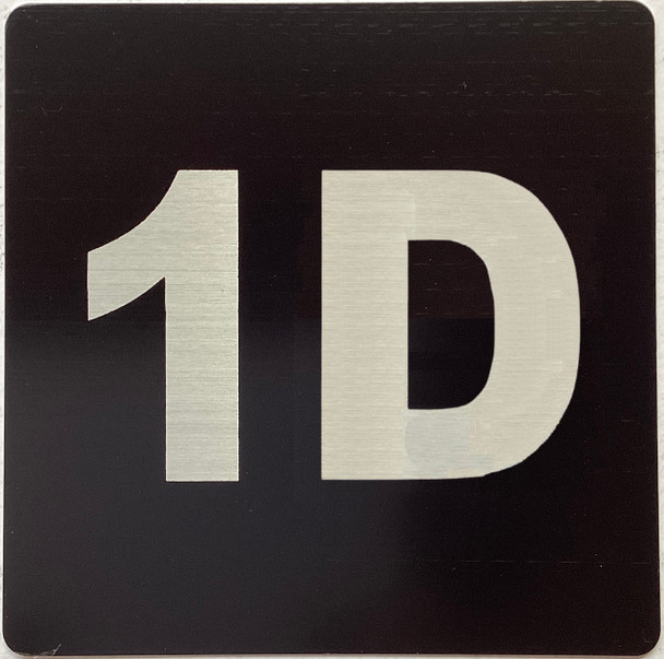 Sign Apartment number 1D