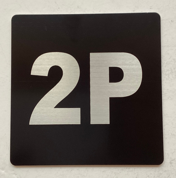 Signage Apartment number 2P