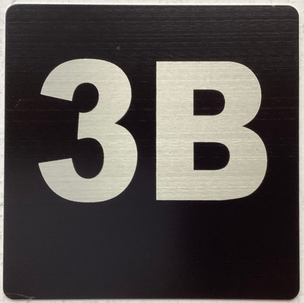 Sign Apartment number 3B
