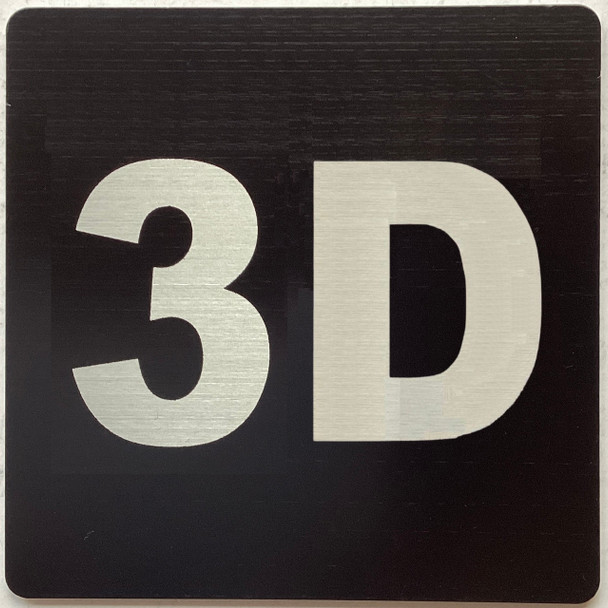 Sign Apartment number 3D
